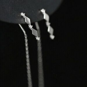 New Sterling silver tassel earrings